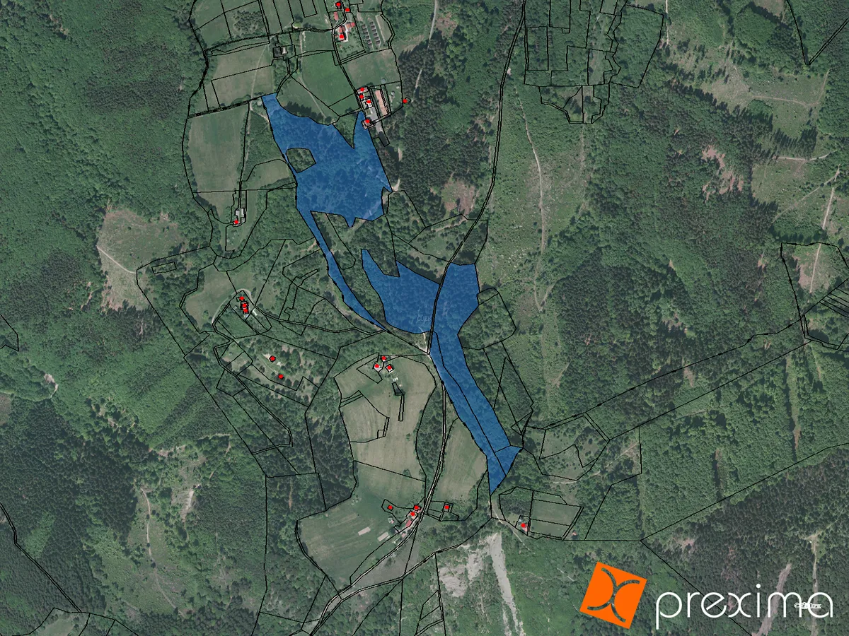 Prodej podílu 21/1406 lesa 1614 m²